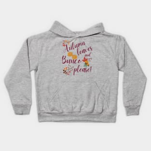 Autumn Leaves and Bunco Please Dice Game Night Kids Hoodie